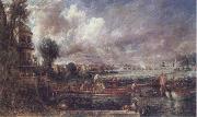 John Constable The Opening of Wateloo Bridge oil painting